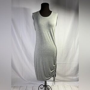 Zella Tank Dress - Medium - women's gray french terry beach pool coverup stretch